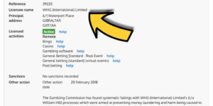 William Hill線上賭場許可證-在這網站賭博安全嗎？UK Gambling Commission