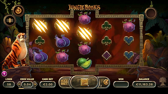 96.10% 玩家回報率 - Jungle Books 熱門老虎機 (Yggdrasil) 叢林書