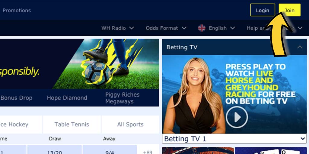 William Hill 威廉希爾平台－如何註冊免費帳戶？