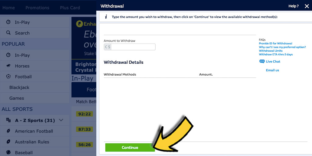 William Hill 威廉希爾平台－如何成功出金/提款？