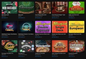 Cloudbet 賭場桌上遊戲